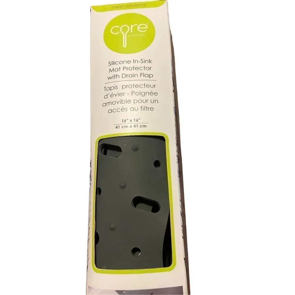 Core‎ Kitchen Sink Mat Protector with Drain Flap, 16